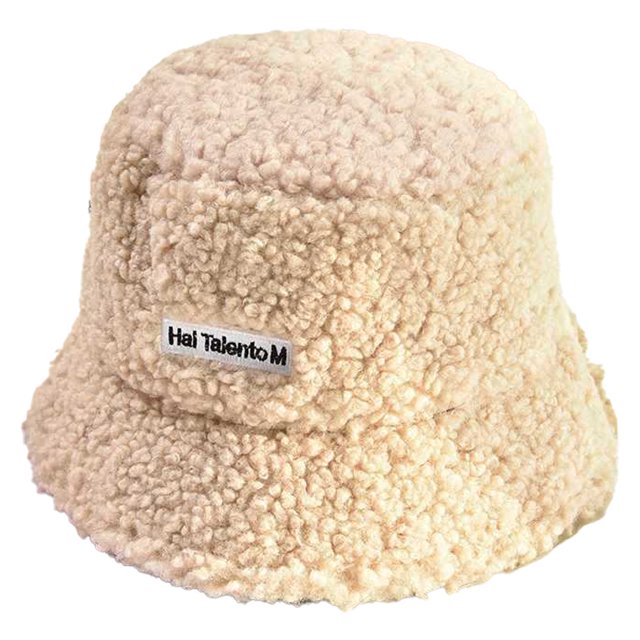 Chapeau Cloche Chaud pour Femmes Chapeaux Seau d'Hiver Unis
