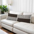thumbnail image 2 of Black Striped Body Pillow Covers 20"x54", Farmhouse Stripes Modern Abstract Art Soft Brushed Microfiber Breathable Throw Pillow Covers, Decorative Pillowcase with Zipper for Couch Sofa Bedroom, 2 of 9