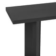 thumbnail image 3 of 63" Console Table with Pine Veneer and Geometric Legs,Wooden Sofa Table Entryway Table for Living Room,Entryway,Dining Room,Black, 3 of 7