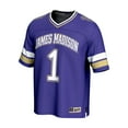 thumbnail image 2 of GameDay Greats #1 Purple James Madison Dukes Lightweight Collegiate Football Fashion Jersey, 2 of 4