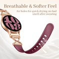 thumbnail image 3 of Correa Getino Compatible con Galaxy Watch 7 Rojo Vino, 3 of 9