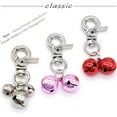 thumbnail image 2 of Guardoinrt 2pack/lot Clear And Crispy Sound Dog Bell Collar Charm Fun For Everyone Convenient And Portable Silver+Gold, 2 of 6