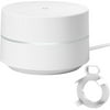 Google Wi-Fi 1-pack (GA00157-US) with Deco Gear Google WiFi Outlet Wall Mount white