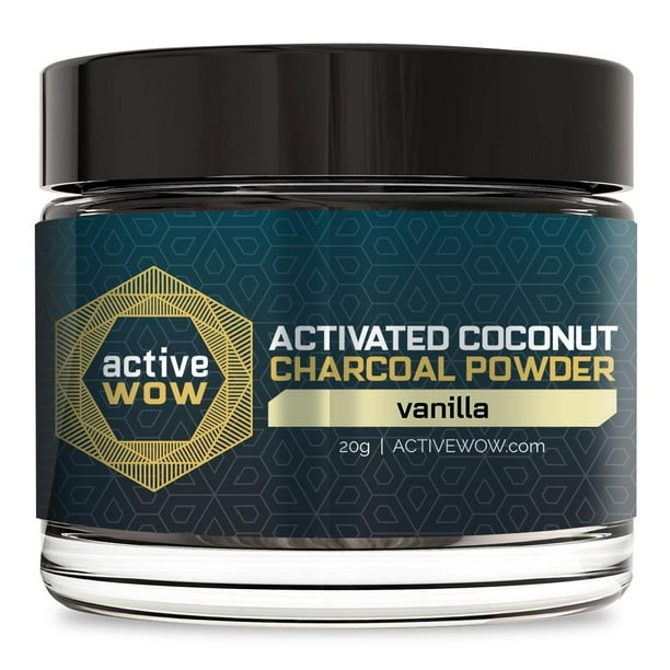Active Wow Activated Charcoal Teeth Whitening Powder, Vanilla