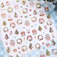 thumbnail image 4 of Pegatinas de uñas Lukmexor Christmas con diseño de conejo en relieve en 5D, 4 of 7