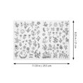 thumbnail image 3 of MOVTOTOP 1 Sheet Water Soluble Embroidery Stabilizer Alphabet Shaped Sewing Stabilizer Embroidery Tools, 3 of 8