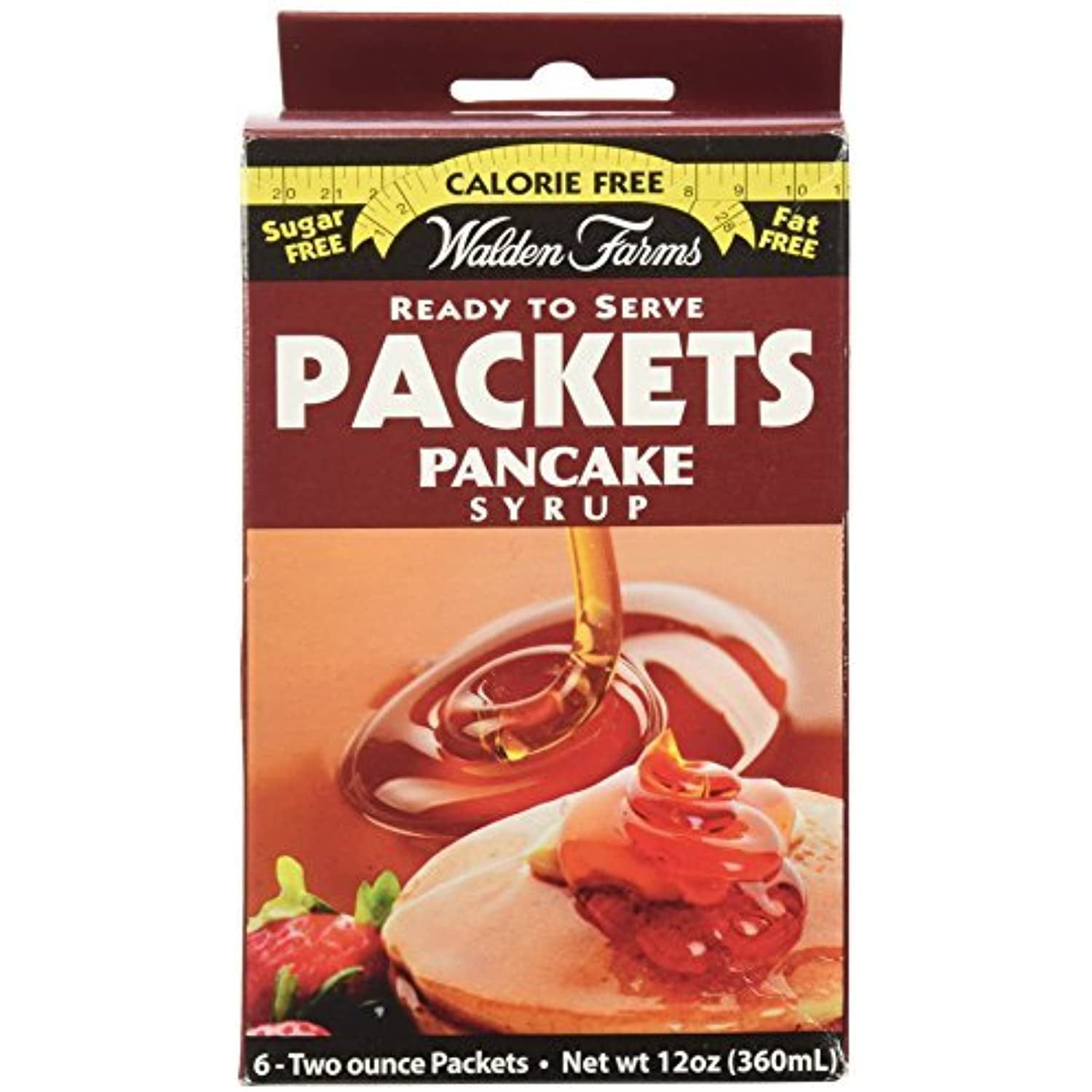 Walden Farms Ready To Serve Pancake Syrup Packets Maple 12 Oz