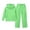 Green, variant on Xyant Boys Girls Athletic Sweatsuit 2 Pieces Full Zip Hoodie Wide Leg Pants Tracksuit Fall Winter Back to School Clothes,Size 13-14 Years