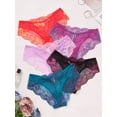 thumbnail image 2 of 5 Pack Lace Underwear for Women Sexy Cheeky Panties Seamless Women's Underwear Hipster Ladies No Show Breathable Bikini, 2 of 6