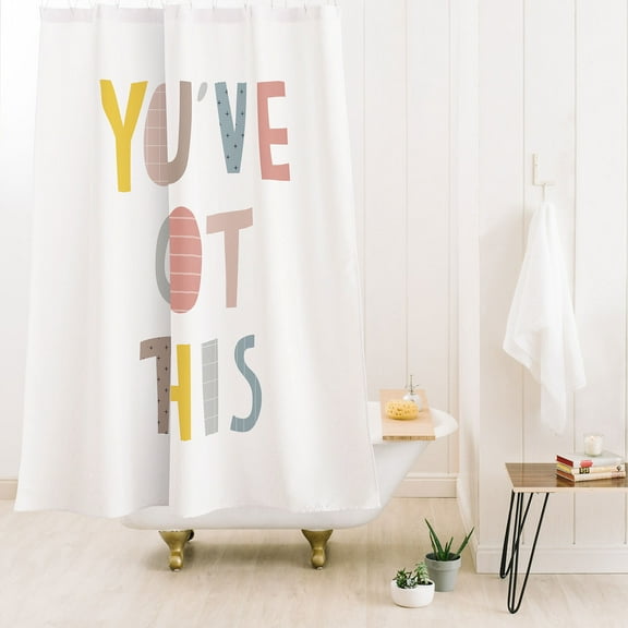 Society6 Alice Rebecca Potter Youve Got This Shower Curtain 71" x 74"