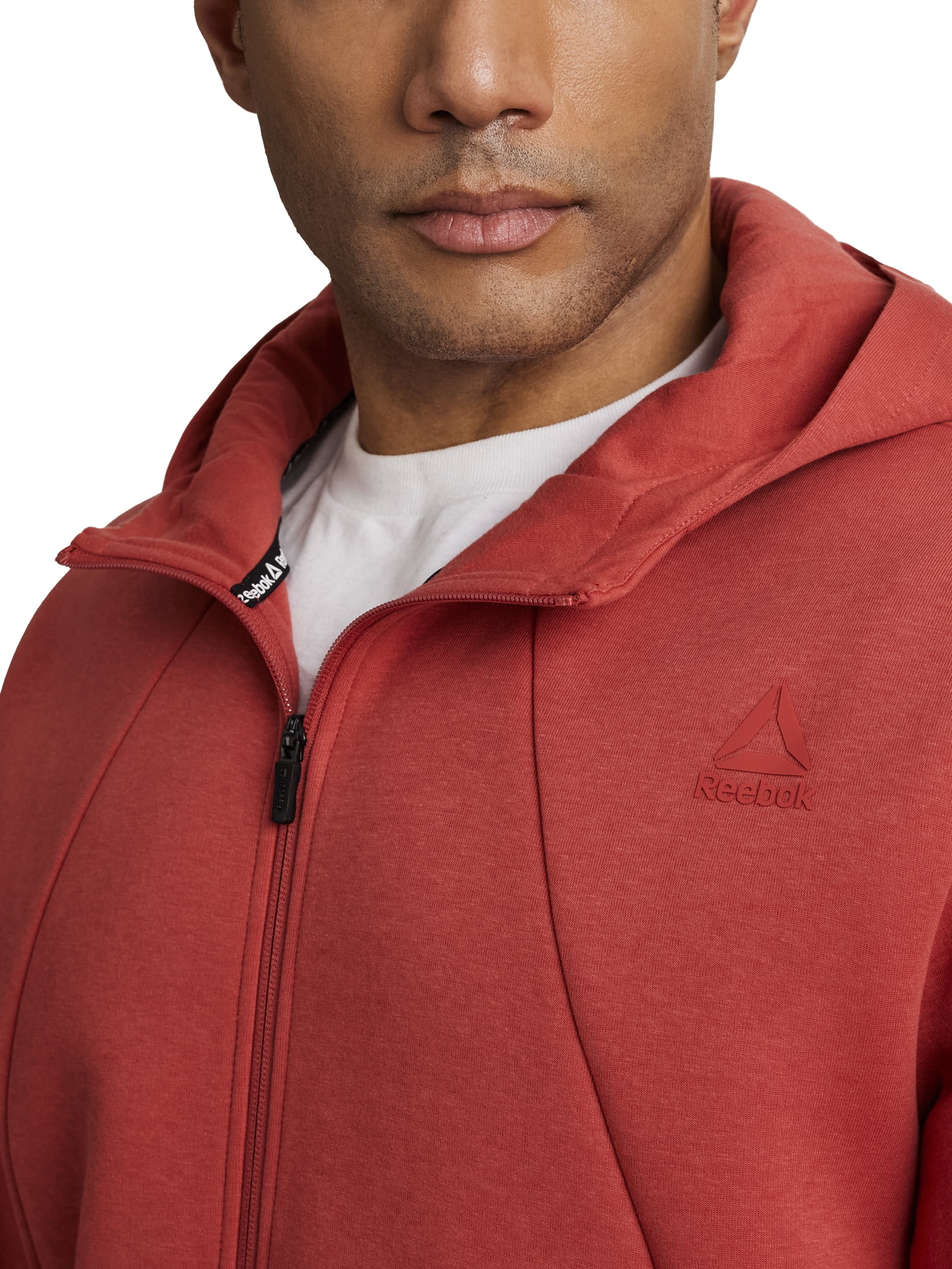 Reebok Men's and Big Men's Momentum Fleece Full Zip Hoodie, Sizes XS-5XL