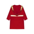 thumbnail image 4 of Sywiyi Robe de Boxe pour Garçons Enfants Costumes Long Satin à Capuche Boxeurs Fête Halloween Bourgogne 16, 4 of 5