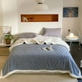 thumbnail image 1 of EGNMCR Blankets Queen Size, Flannel Blanket Thickened Insulation Geometric Ins Wind Cover Blanket TV Blanket Office Shawl Nap Blanket Conditioning Blanket Air conditioning blanket, 1 of 4
