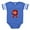 Royal Blue, variant on CafePress - A Product Of Arkansas - Cute Infant Baby Football Bodysuit