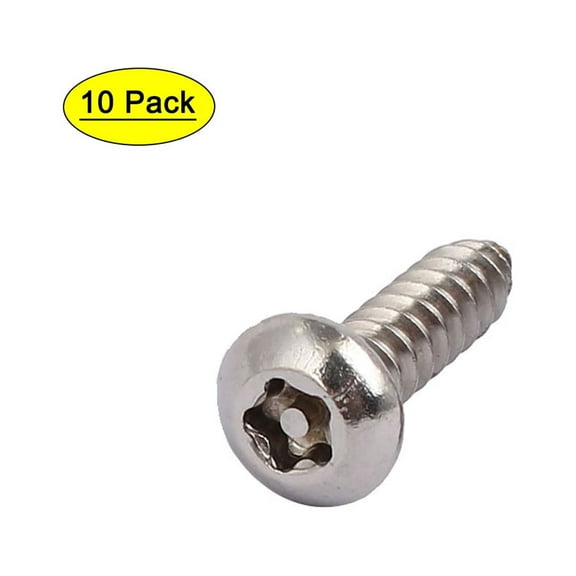 M4.8 x 19mm 304 Stainless Steel Pan Head Torx Self Tapping Screws 10pcs