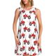thumbnail image 1 of Balery Red Wheeled Tractors Vestidos de verano para mujer con estampado: vestido holgado sin mangas, vestido playero informal y cómodo para días calurosos., 1 of 7