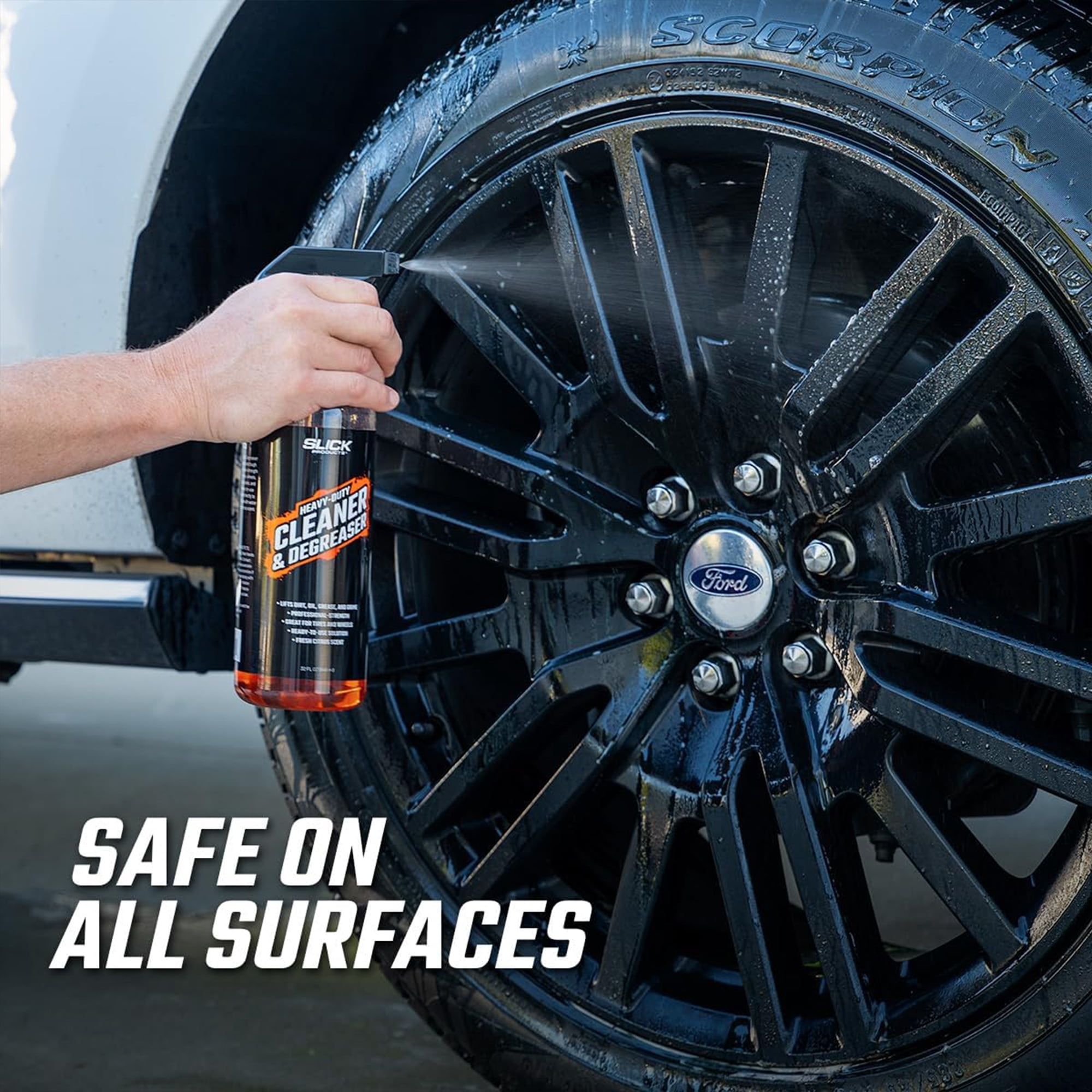 Slick Products 13-Piece Car Wash Cleaning and Detailing Kit, Towel & Scrub Brush