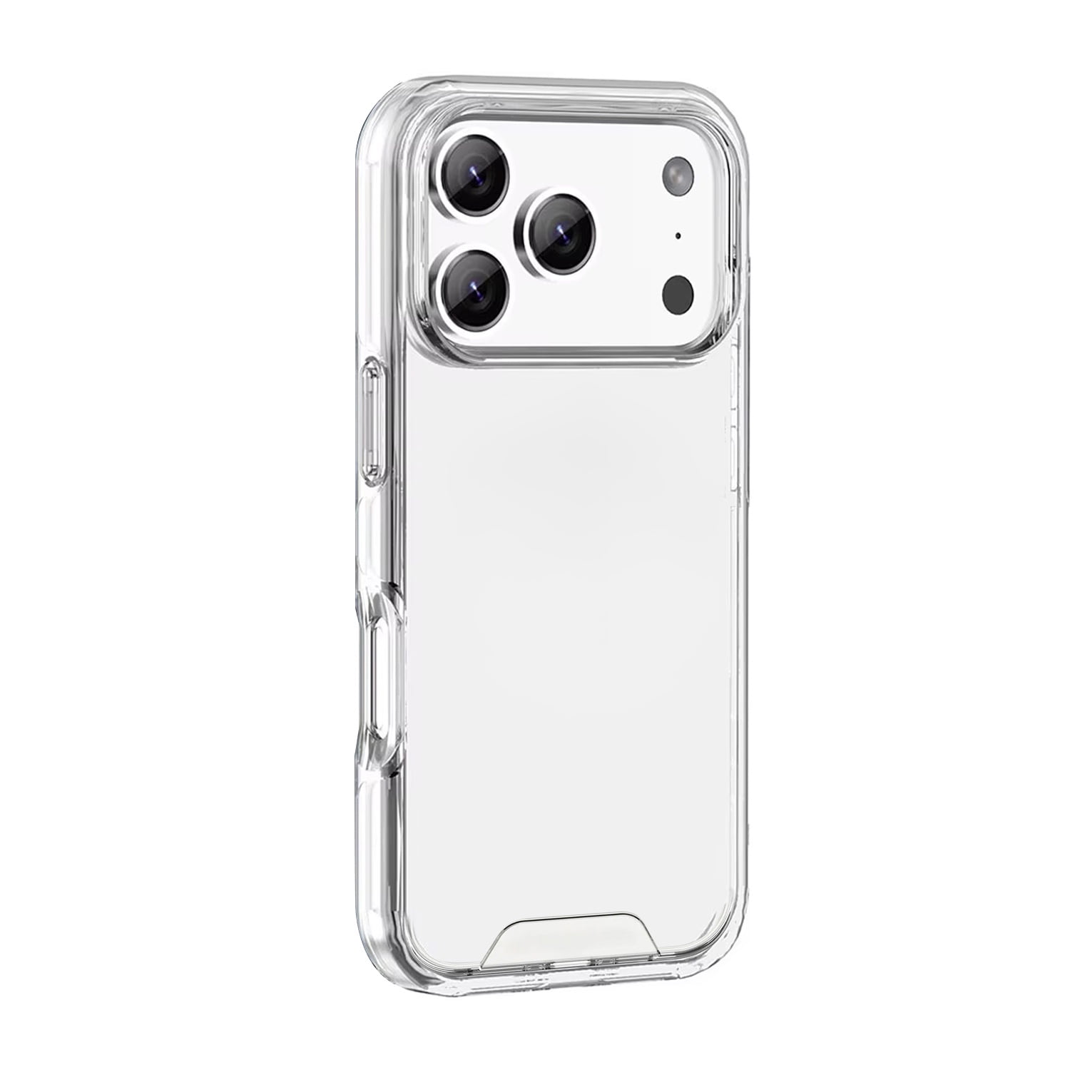Hard Clear Case with Metal Button - CLEAR for iPhone 17 Pro Max