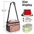thumbnail image 6 of Cat Crown and Love Pink Pattern Insulated Lunch Box for Women Men, Medium Leakproof Cooler Bag with Adjustable Strap, 10"x6.7"x8", 6 of 6