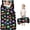 Dinosaur and Silhouette Black Pattern-1, variant on Dinosaur and Silhouette Black Pattern Kids Nap Mat, Daycare Sleep Mat with Handle & Fastening Straps, Portable with Handle Gifts for Birthday Holiday,50"x20"