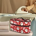 thumbnail image 2 of HELLHERO Protective Travel Steamer Storage Bag Santa Claus Candy Cane Pattern, Lightweight Iron Accessories Portable Garment Steamer Case(Case Only), 2 of 6