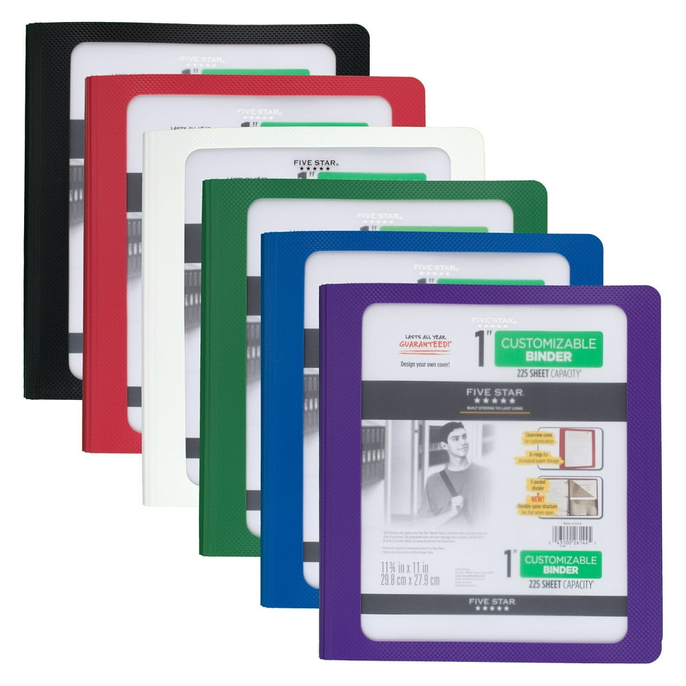 Five Star 1 inch Customizable Binder Binders
