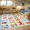 Blue, variant on Tuzlier Kids Educational Area Rugs for Ocean Animal ABC Alphabet, Soft Non-Slip Washable Carpet for Bedside Classroom Nursery Kids Room Decor, Beige, 5' x 7'