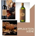 thumbnail image 6 of 20sheets 20 Sheet/80pcs Adhesive Wine Bottle Labels Wine Label Stickers 3.9×4.9" Brown Blank Label Stickers Bottle Label Covers for Wine Wedding Engagement Anniversary Cocktail Party, 6 of 8
