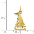 thumbnail image 3 of 10k SAILBOAT CHARM 10C559 (10mm x 11mm), 3 of 3
