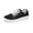 Black, variant on Women's Canvas Casual Shoes Low Top Lace up Flat Walking Sneakers, Black White Red
