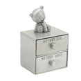 thumbnail image 1 of Caja de dientes de metal con forma de oso, bonita caja de almacenamiento con 2 cajones para el crecimiento de los niños, colección de joyas de regalo conmemorativo (lata antigua), 1 of 12