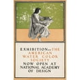 thumbnail image 2 of Maxfield Parrish 17x24 Gold Ornate Framed and Double Matted Museum Art Print Titled - Exhibition of the American Water Color Society (ca. 1890-1920), 2 of 4