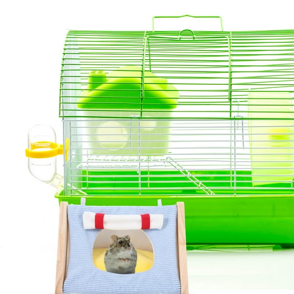 NIAIZEK Sky Tent and Heated Cat House, Cloth and Wood, Cozy Winter Pet Bed for Small Pets