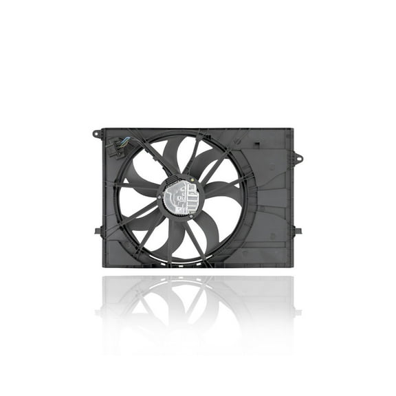 Dual Radiator and Condenser Fan Assembly - Cooling Direct 624410 Compatible/Replacement for '19-20 Hyundai Santa Fe 4-Cylinder/2.4-Liter - With Brushless Motor - 25380S1300