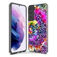 thumbnail image 3 of MUNDAZE Samsung Galaxy S20 Shockproof Clear Hybrid Protective Phone Case Vibrant Pink Purple Tie Dye Summer Leopard Swirl Rainbow Cover, 3 of 5