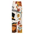 thumbnail image 4 of Autumn Happy Thanksgiving Turkey Pajama Pants Loose Pajamas Female Breathable Home Trousers Leisure Sleeping Pants Large Size, 4 of 6