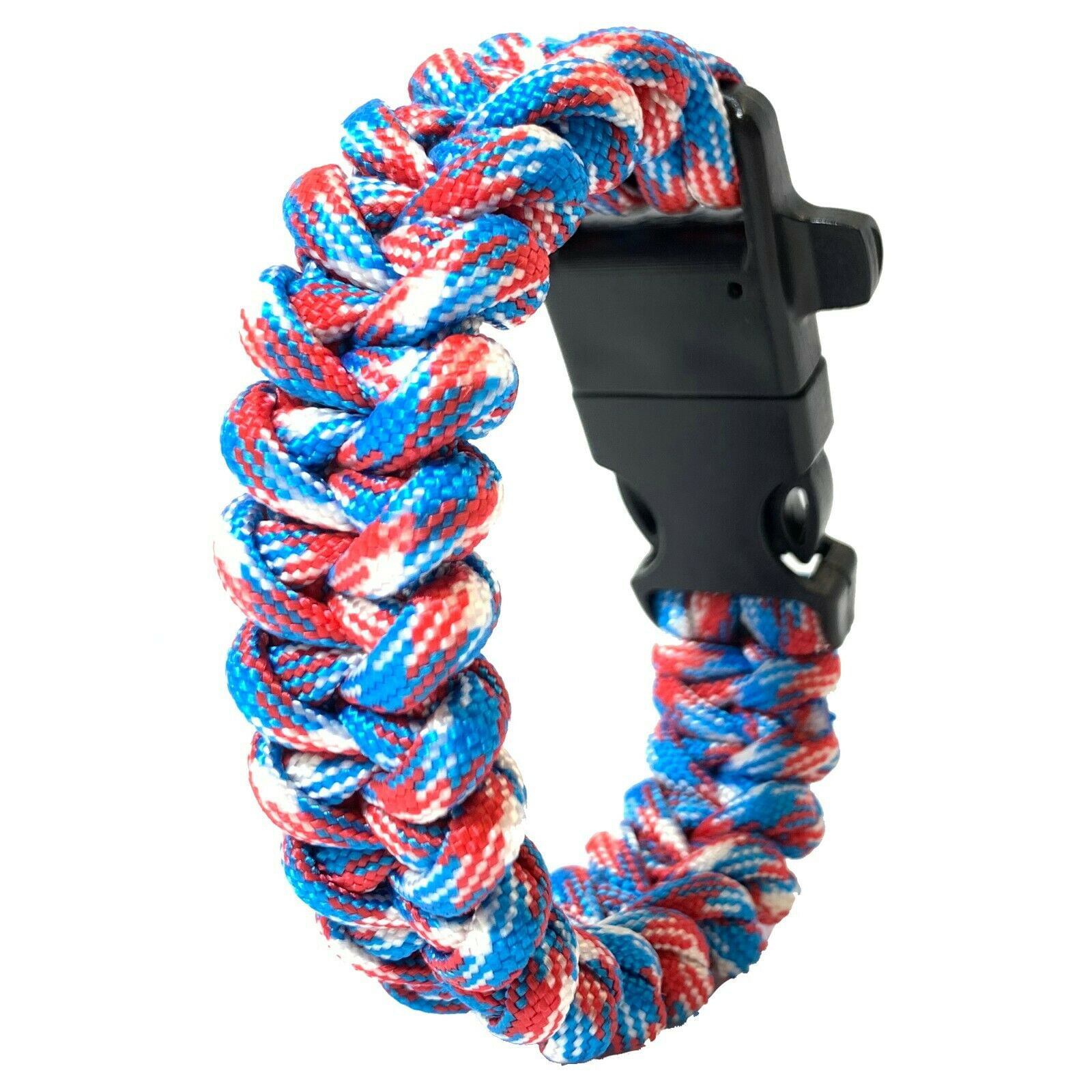 Survival BraceletTactical Paracord Bracelet with Forged Stainless Steel  UType Shackle Connection ThreeHoles AdjustableBearable 550 lb  Disassembled Parachute Rope for Emergency  Walmartcom