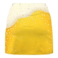 thumbnail image 4 of LEBONYARD Women High Waisted Pleated Skirts with Bottom Shorts,Women's New Color Oktoberfest Print Mid-waist Skirt Pants Sports Shorts Bottoming Skirt Pants Yellow XXL, 4 of 5
