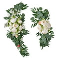 thumbnail image 4 of Flores artificiales para arco de boda, guirnaldas florales para dormitorio, sala de estar, decoración de fiesta Blanco, 4 of 9