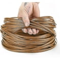 thumbnail image 4 of Wicker Repair Kit 37m 120ft Wicker Repair Supplies Two-tone Gradient Dark Brown With Light Brown Stripes Plastic Rattan Material For Patio Chair Repai, 4 of 4