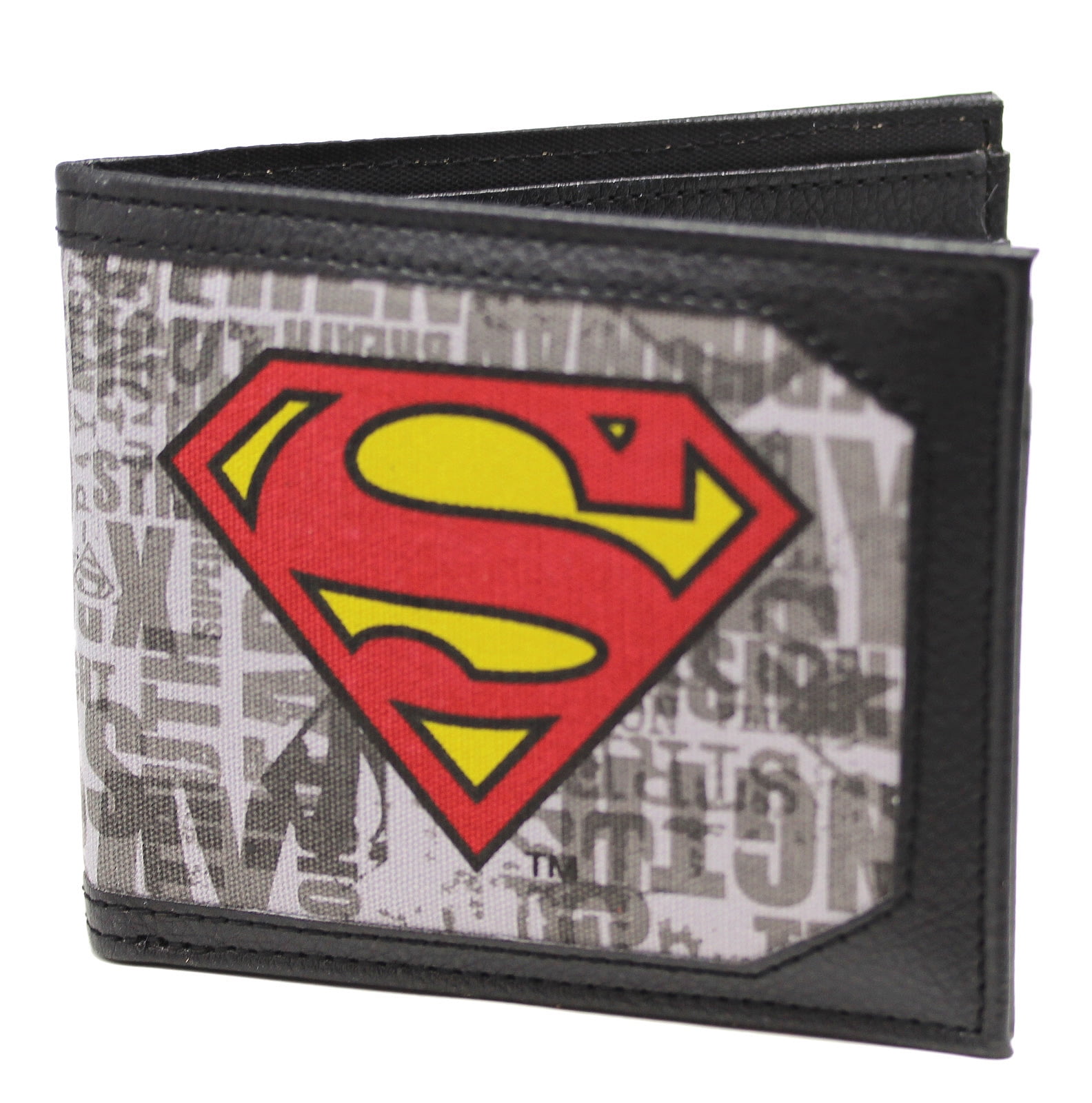 NEW IN PACKAGE  SUPERMAN KIDS TRIFOLD  RED WALLET 
