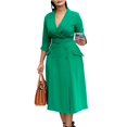 thumbnail image 1 of Robes Blazer pour Femmes Décontractées de Bureau Travail Ceinturées Aguichant Élégantes Robe de Bureau, 1 of 7