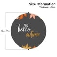 thumbnail image 3 of Disketp Autumn And Fall Leaves Funny Coasters,6 Pcs Leather Coasters With Holder, Perfect Housewarming Hostess Gifts,Protect Furniture From Water Marks Scratch And Damage, 3 of 9