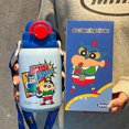 thumbnail image 3 of Crayon Shin-chan-termo para niñas, taza con pajita para estudiantes, hervidor bonito para niños, deportes al aire libre de acero inoxidable, 3 of 5