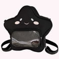 thumbnail image 2 of Mochila Bandolera Kawaii Daypack para Mujer Con Bolsillo Transparente Nailon, 2 of 9
