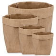 thumbnail image 1 of Muka 4 Pack Washable Kraft Paper Bag in 4 Sizes, Sustainable Durable Bag Multifunctional Home Decor, 1 of 7