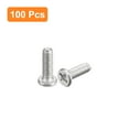 thumbnail image 3 of Uxcell M1.4x0.3x5mm 100 Pack Metal Flat Round Head Screws Phillips Drive Machine Bolt, 3 of 5