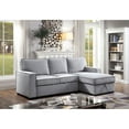 thumbnail image 2 of Furniture of America Contemporary Tufted Fabric Chris Sectional, Gray, 2 of 5
