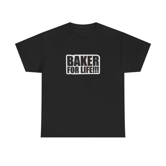 Baker For Life Skateboard Skate 2000s Vintage Classic T Shirt Design Print - Black / M