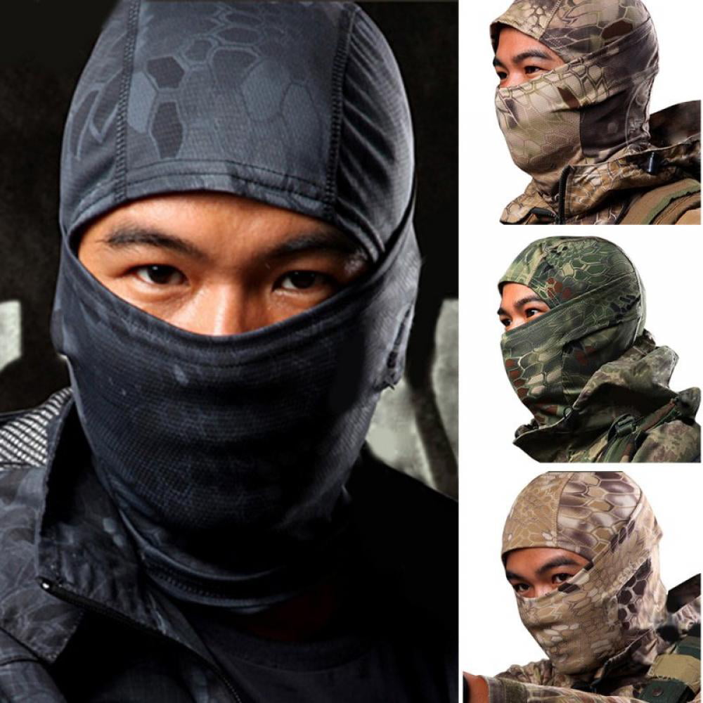 Full Face Mask Quick-dry Tactical Balaclava Hood Hat Military Outdoor Cycling 